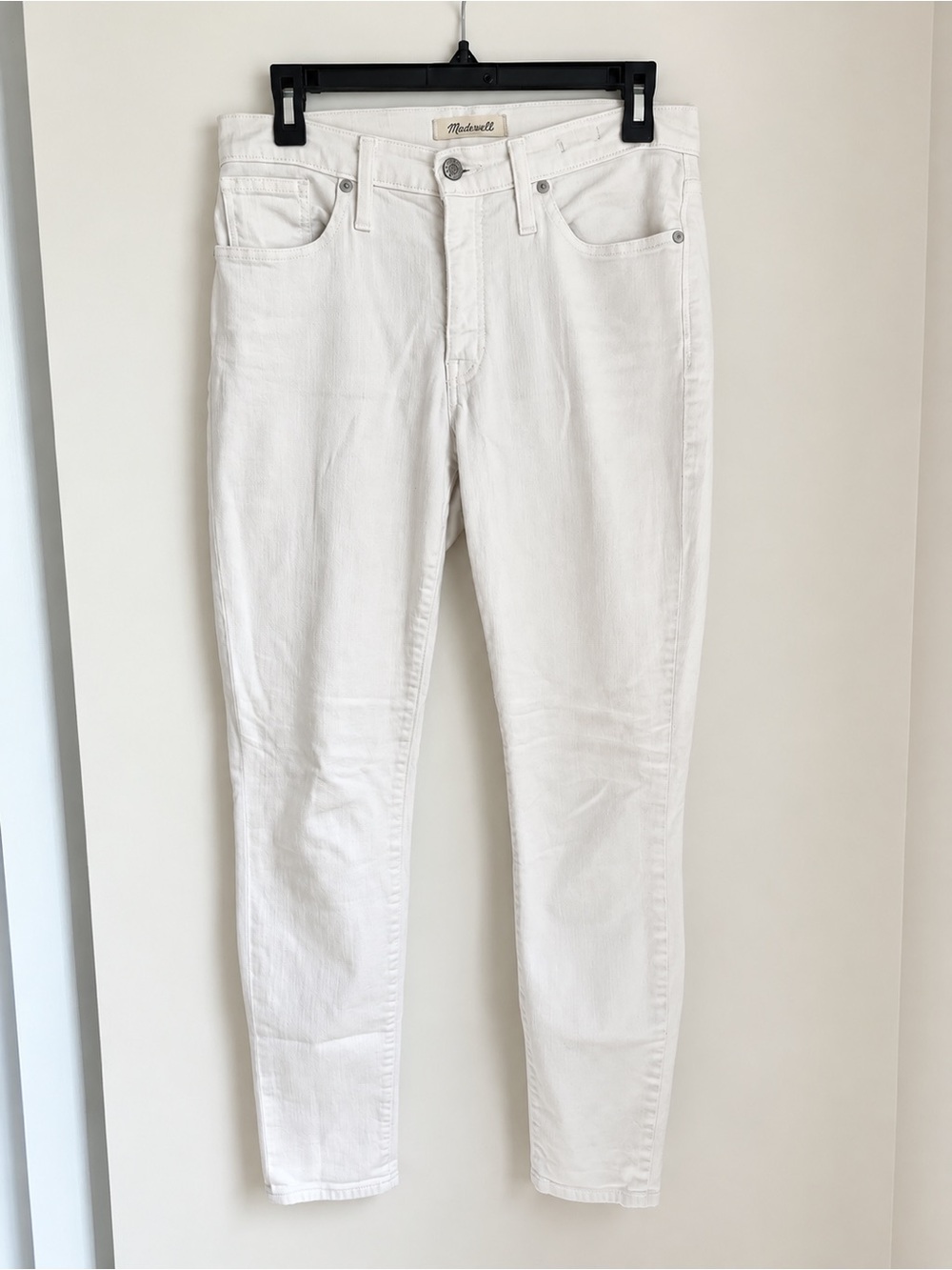 Madewell 9” High-Rise Skinny Jeans White Size 28